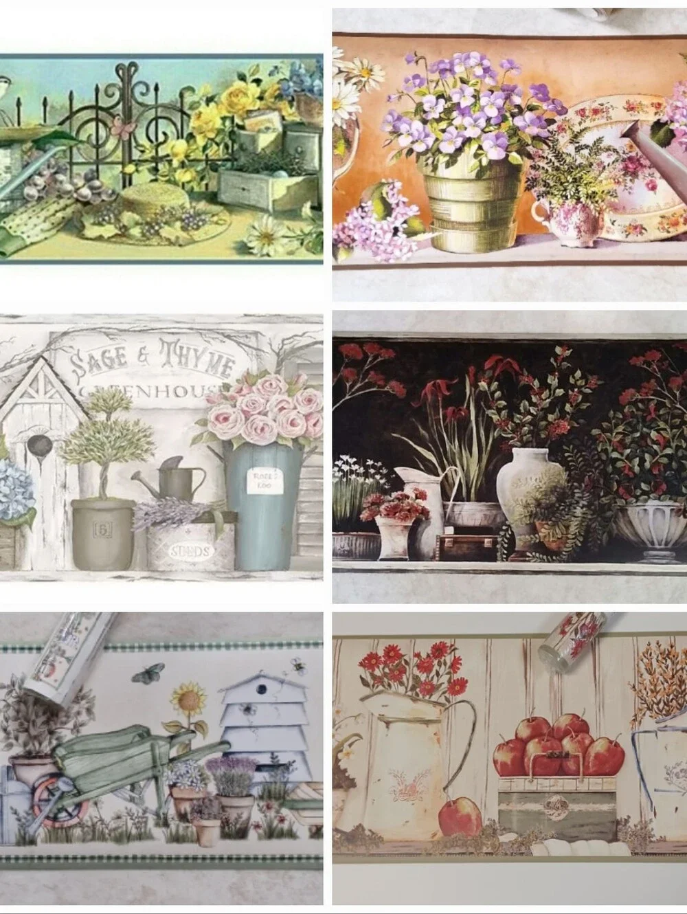 Wallpaper Border Feathers Birds & Ferns